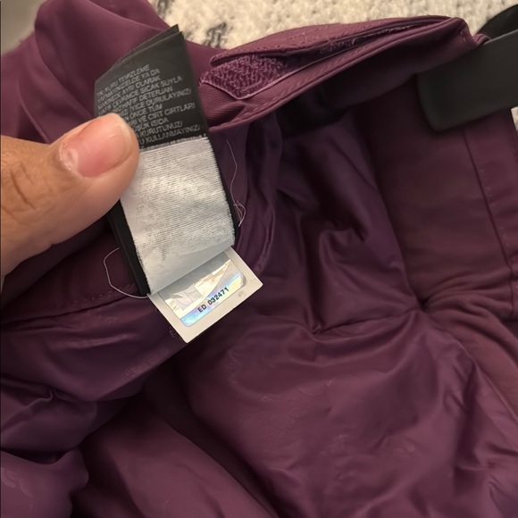 The North Face Maroon Snow Pants - Picture 8 of 10